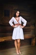 Вишите плаття Etnoshop Весняний настрій бохо 3XL Біле - изображение 2