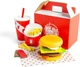 Zestaw do zabawy Bigjigs Toys Burger i frytki 48 elementów 37024 (0691621850244) - obraz 4