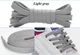 Плоскі шнурки для взуття FASTLACES SB-1 Light Gray - зображення 2