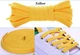Плоскі шнурки FASTLACES SB-1 Yellow - зображення 2