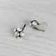 Cерьги Hand Made винтажные с кристаллами Swarovski оттенка белого шампанского Crystal Moonlight - изображение 4