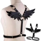 Портупея з крильцями Black Angel екошкіра K000994 - изображение 4