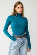 Жіноча водолазка в рубчик Giulia FLEX LONGSLEEVE POWER XXS/XS Blue-lyons, еластична водолазка з мікрофібри - зображення 2