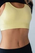 Жіночий безшовний спортивний топ Giulia FLEX TOP FREE XXS/XS Yellow-lemon grass, комфортний топ з мікрофібри - зображення 4
