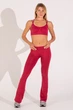 Женский бесшовный топ с перекрестными бретелями Giulia FLEX TOP ACTIVE S/M Bordo-winterberry, спортивный топ, эластичный для тренировок - изображение 5
