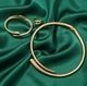Набір прикрас GONCHAR & CO. 3 в 1 (кольє, каблучка, браслет) 18K 77-5006 - зображення 2