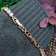 Браслет Xuping Jewelry 4мм длина 17.5-19.5см медицинское золото позолота 18К 2378 - изображение 4