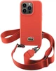 Панель Lacoste для iPhone 14 Pro Iconic Petit Pique Crossbody Red (LCHCP14LSPVCR) - зображення 1