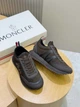 Мужские кожаные кроссовки Moncler Pacey Монклер коричневого цвета 45 р (29.2 см) - изображение 2