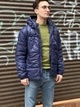 Зимова чоловіча куртка Tommy Hilfiger теплий пуховик з капішоном Розмір XL Темно-синього кольору - зображення 2