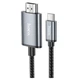 USB кабель Hoco UA27, HDMI, 2.0 м., Сірий - 423473 - зображення 1