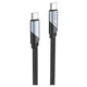 USB кабель Hoco U119 Machine, Type-C, 1.2 м., Чорний - 418693 - зображення 2