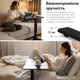 Приставний стіл на колесах з регулюванням висоти RZTK Desk Compact 2 700 х 400 мм Black - зображення 13