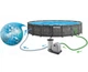 Каркасный бассейн Intex Greywood Prism Frame Pool 549x122 см с фильтр-насосом, тентом, подстилкой и лестницей (IND-26744) - изображение 5
