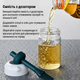 Емкость для масла и уксуса кухонный дозатор с силиконовой кисточкой стеклянный дозатор для масла уксуса соусов прозрачный 250 мл Kayfovo SPbr-1 - изображение 2