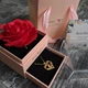 Роскошная цепочка с подвеской "I love you" и розой в подарочной коробке Черный - изображение 2