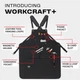 Фартук рабочий универсальный с нагрудником AP50 Canvas Aprons, цвет: Черный - изображение 4