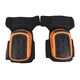 Профессиональные гелевые наколенники Gel Kneepads KP006, Цвет: Черный/Оранжевый - изображение 3