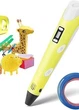 3D ручка Pen 6 з планшетом LCD дисплей PLA ABS пластик 100 м дитяча для малювання жовтий - зображення 8