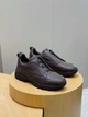 Мужские демисезонные кроссовки Zegna коричневого цвета 42 р (27 см) - изображение 1