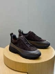 Мужские демисезонные кроссовки Zegna темно-коричневого цвета 45 р (29.2 см) - изображение 1