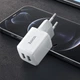 Зарядний пристрій Hoco N8 2 порту USB 2.4A для телефонів планшетів навушників швидке безпечне заряджання біле - зображення 6