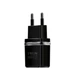 Зарядное устройство Hoco C12 2.4A с двумя USB для настенной зарядки с 1м кабелем Lightning Micro-USB черное-белое - изображение 2