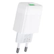 Мережевий зарядний пристрій Hoco C72Q 18W для смартфонів та планшетів з USB портом швидка зарядка QC3.0 2A біле - зображення 2