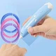 3D ручка с пластиком трех цветов для творчества и моделирования синяя красная зеленая - изображение 6