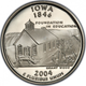 Монета 25 центів (квотер) США 2004 P BU "Штати і території - Айова". Iowa State (quarter) - изображение 1
