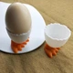 Підставка тримач для яйця на сніданок, пластикова 1 шт. Білий - зображення 5