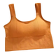 Женский спортивный бюстгальтер Push Up для йоги и фитнеса one size 60-90 orange - изображение 1