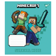 Зошит Minecraft в клітинку 12 арк, учнівський шкільний майнкрафт, зошит 12 сторінок (в асортименті) Yes - зображення 1