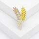 Брошка BROCHE біжутерія Колоски жовта BRBF115284 - зображення 3
