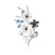 Брошь BROCHE бижутерия Цветы Сакуры синяя BRBF115286 - изображение 1