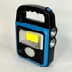 Ліхтар акумуляторний LED COB з сонячною панеллю і функцією Power Bank, потужний ручний ліхтар-прожектор з USB зарядкою і 4 режимами світла, портативна лампа на акумуляторі для дому, дачі, кемпінгу, HS-8020C-Blue - зображення 4