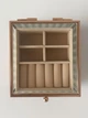 Органайзер для зберігання прикрас скринька для біжутерії каблучок сережок ювелірних виробів Rose Gold - зображення 5