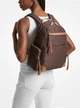 Жіночий рюкзак MICHAEL MICHAEL KORS Prescott Large Signature Logo Print Woven Backpack BRN / ACORN 30F2G1RB3C (101295) - зображення 4