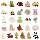 Стикерпак наклейки Jellycat герои: поросёнок, зайчик, динозавр, пингвин, утёнок, черешня (N315) - изображение 3