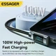 Кабель 100W Essager PD (20V / 5A) 90° Vertical L-Shape USB Type C Кабель для ігрових консолей, смартфонів та ноутбуків (EXCT1W-HC0G-P) 1 м Grey - зображення 7