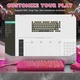 Ігрова Клавіатура ATTACK SHARK R82 HE Berry Red Магнітні світчі. Дротова 8000Hz/s. RGB Підсвічування, 84 keys, Switch 0.01mm. Rapid Trigger - зображення 7