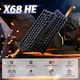 Механическая игровая клавиатура ATTACK SHARK X68 HE BLACK Rapid Trigger, магнитные переключатели Hall Effect, RGB, 66 клавиш, USB‑C, 8000 Гц - изображение 2