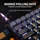 Механічна ігрова клавіатура ATTACK SHARK X68 HE Gray gradient Rapid Trigger, магнітні перемикачі Hall Effect, RGB, 66 клавіш, USB‑C, 8000 Гц - зображення 3