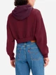 Худи утепленное на флисе женское Levi`s 289029296 XL Бордовое (1159827814) - изображение 2