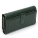 Великий жіночий гаманець Classic з натуральної шкіри DR. BOND PR-251204-41293 зелений - зображення 3