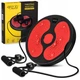Диск здоров'я для талії 4FIZJO Mini Twister з еспандерами Black/Red (P-5905973402132) - зображення 1