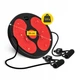 Диск здоров'я для талії 4FIZJO Mini Twister з еспандерами Black/Red (P-5905973402132) - зображення 2