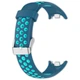 Перфорированный ремешок Vanfone для Xiaomi Mi Smart Band 8/9/10, сине-бирюзовый (VANAX56010) - изображение 2