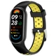 Перфорированный ремешок Vanfone для Xiaomi Mi Smart Band 8/9/10, черно-желтый (VANAX56006) - изображение 1