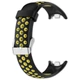 Перфорированный ремешок Vanfone для Xiaomi Mi Smart Band 8/9/10, черно-желтый (VANAX56006) - изображение 2